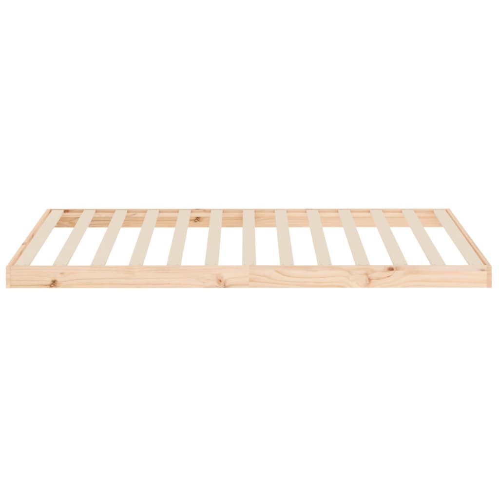 vidaXL Bed Frame | Natural Pine | Solid wood, Plywood | Single