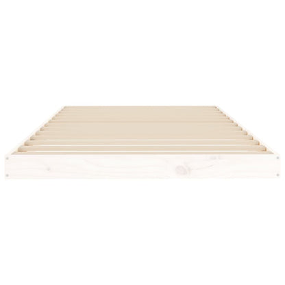 vidaXL Bed Frame without Mattress White 100x200 cm Solid Wood Pine