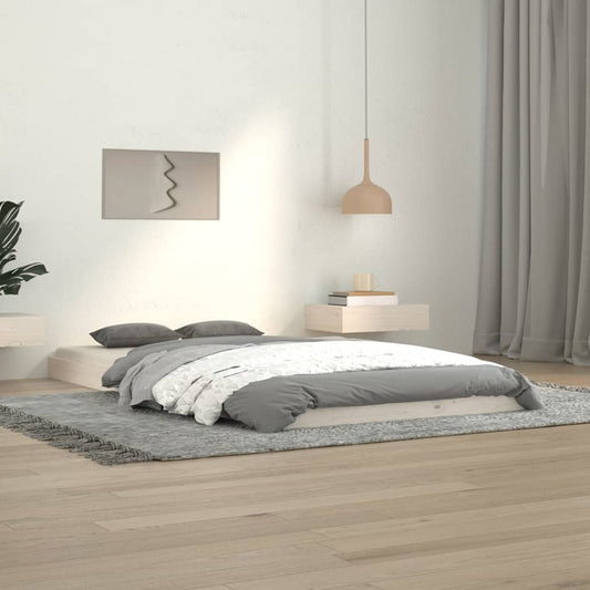 vidaXL Bed Frame | White | Solid Pine Wood | Single | Durable | Bed Frame