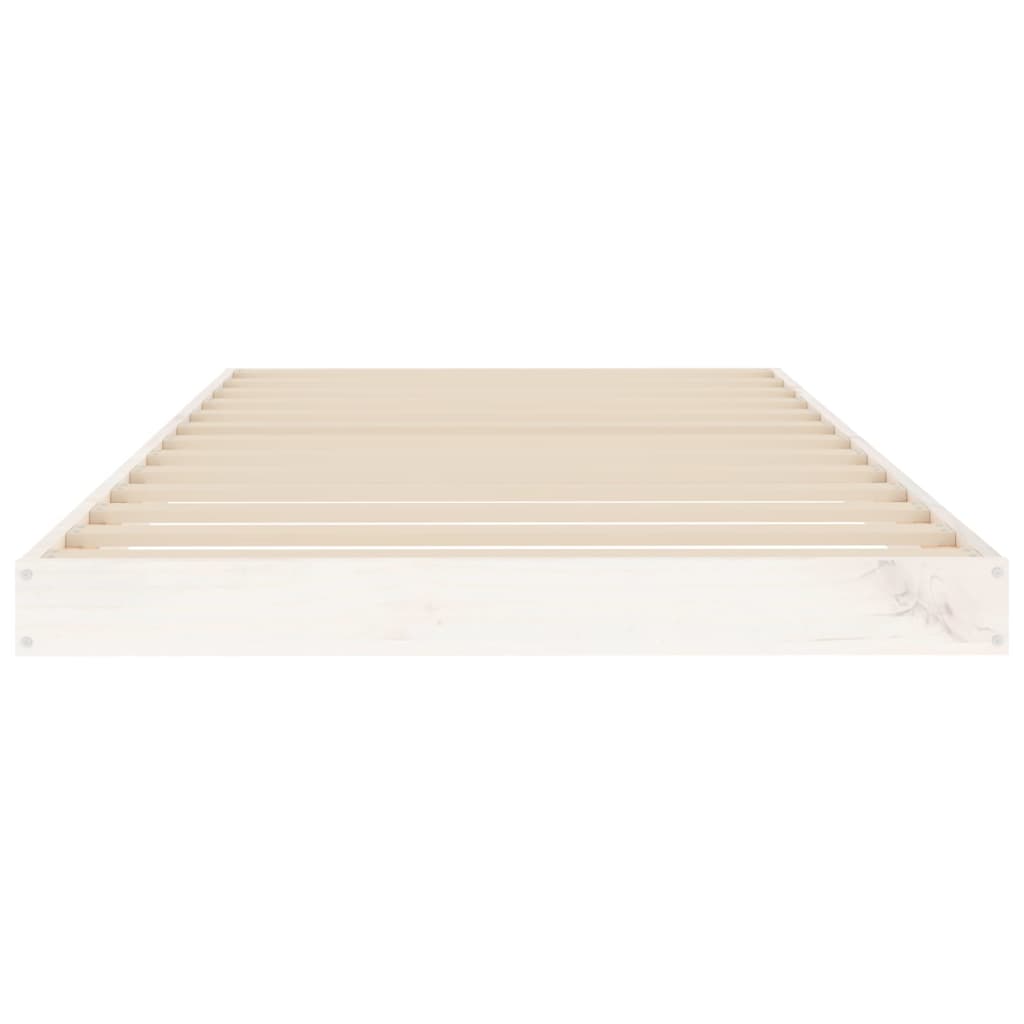 vidaXL Bed Frame | White | Solid Pine Wood | Single | Durable | Bed Frame