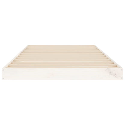 vidaXL Bed Frame | White | Solid Pine Wood | Single | Durable | Bed Frame