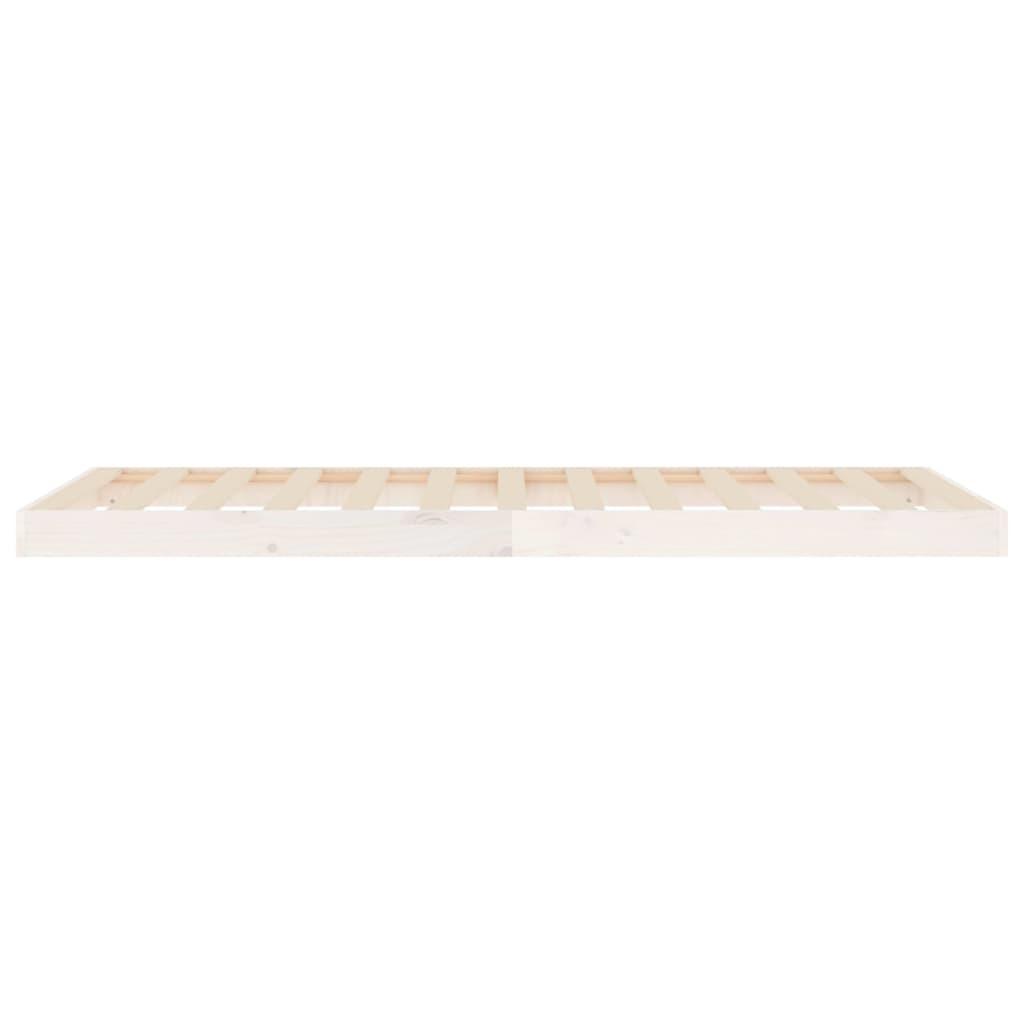 vidaXL Bed Frame | White | Solid Pine Wood | Single | Durable | Bed Frame