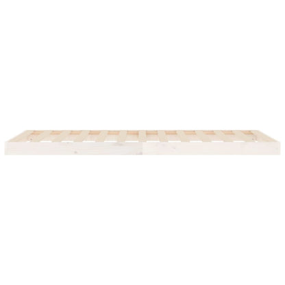 vidaXL Bed Frame | White | Solid Pine Wood | Single | Durable | Bed Frame