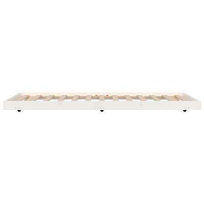vidaXL Bed Frame without Mattress White 90x200 cm Solid Wood Pine