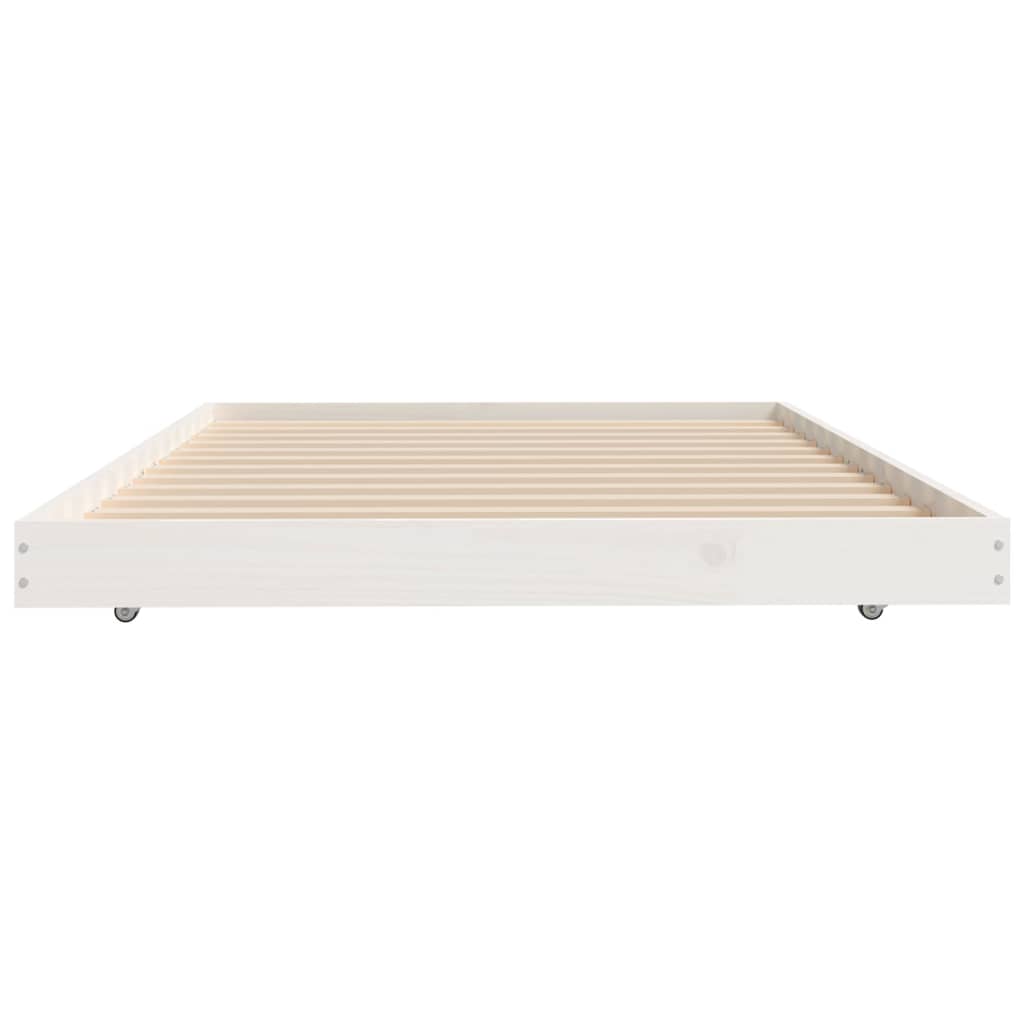 vidaXL Bed Frame without Mattress White 90x200 cm Solid Wood Pine