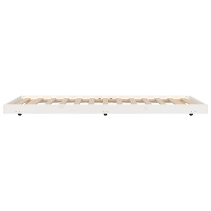 vidaXL Bed Frame without Mattress White 80x200 cm Solid Wood Pine