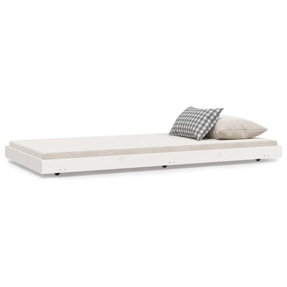 vidaXL Bed Frame without Mattress White 90x190 cm Solid Wood Pine