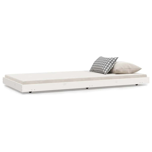 vidaXL Bed Frame without Mattress White 90x190 cm Solid Wood Pine