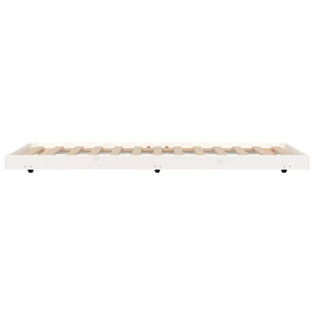vidaXL Bed Frame without Mattress White 90x190 cm Solid Wood Pine