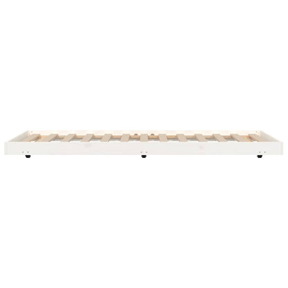 vidaXL Bed Frame without Mattress White 90x190 cm Solid Wood Pine