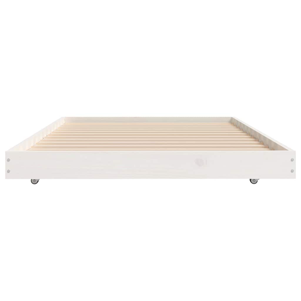 vidaXL Bed Frame without Mattress White 90x190 cm Solid Wood Pine