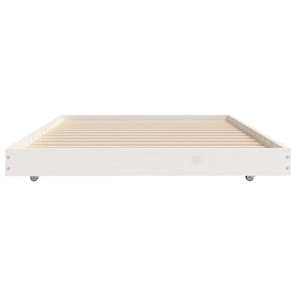 vidaXL Bed Frame without Mattress White 90x190 cm Solid Wood Pine
