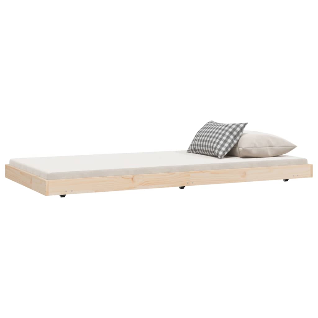 vidaXL Bed Frame without Mattress 75x190 cm Solid Wood Pine
