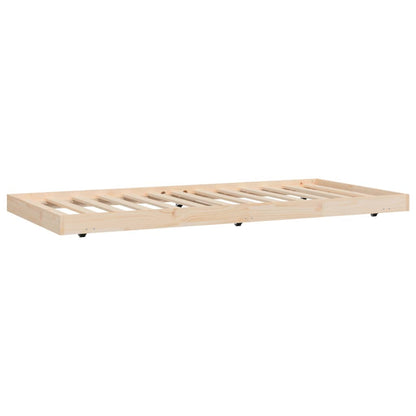 vidaXL Bed Frame without Mattress 75x190 cm Solid Wood Pine