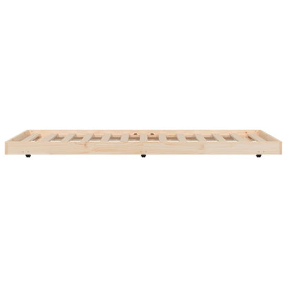 vidaXL Bed Frame without Mattress 75x190 cm Solid Wood Pine