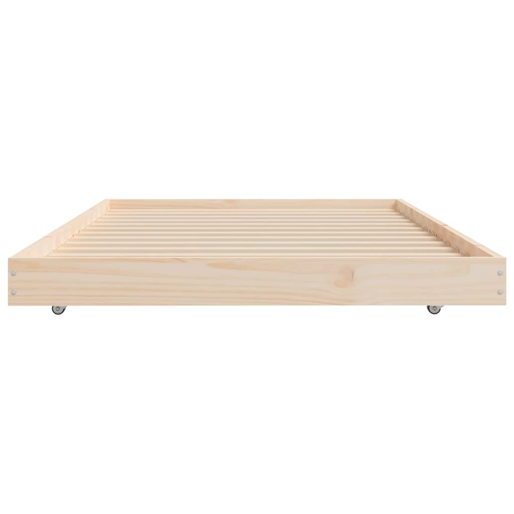 vidaXL Bed Frame without Mattress 75x190 cm Solid Wood Pine