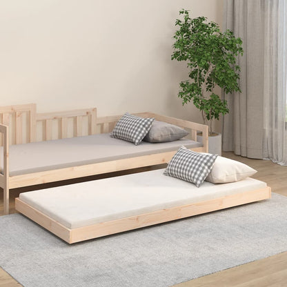 vidaXL Bed Frame without Mattress 75x190 cm Solid Wood Pine
