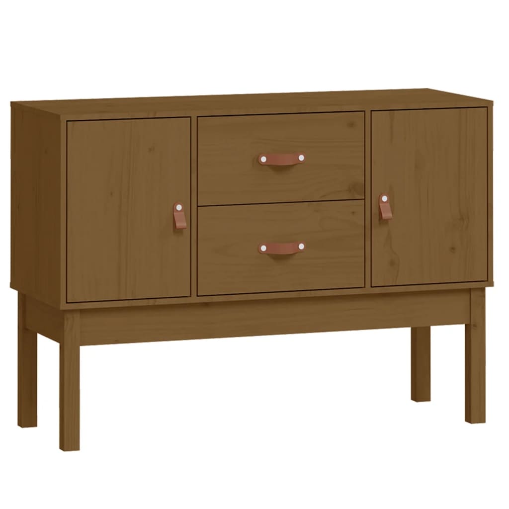 vidaXL Sideboard Honey Brown 110x40x78 cm Solid Wood Pine