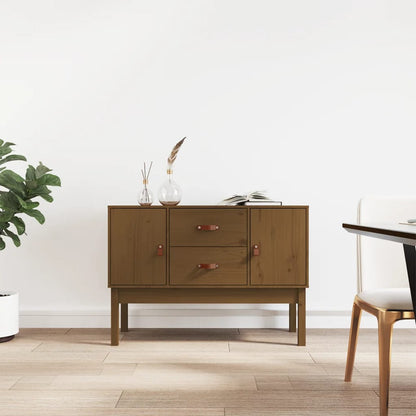 vidaXL Sideboard Honey Brown 110x40x78 cm Solid Wood Pine