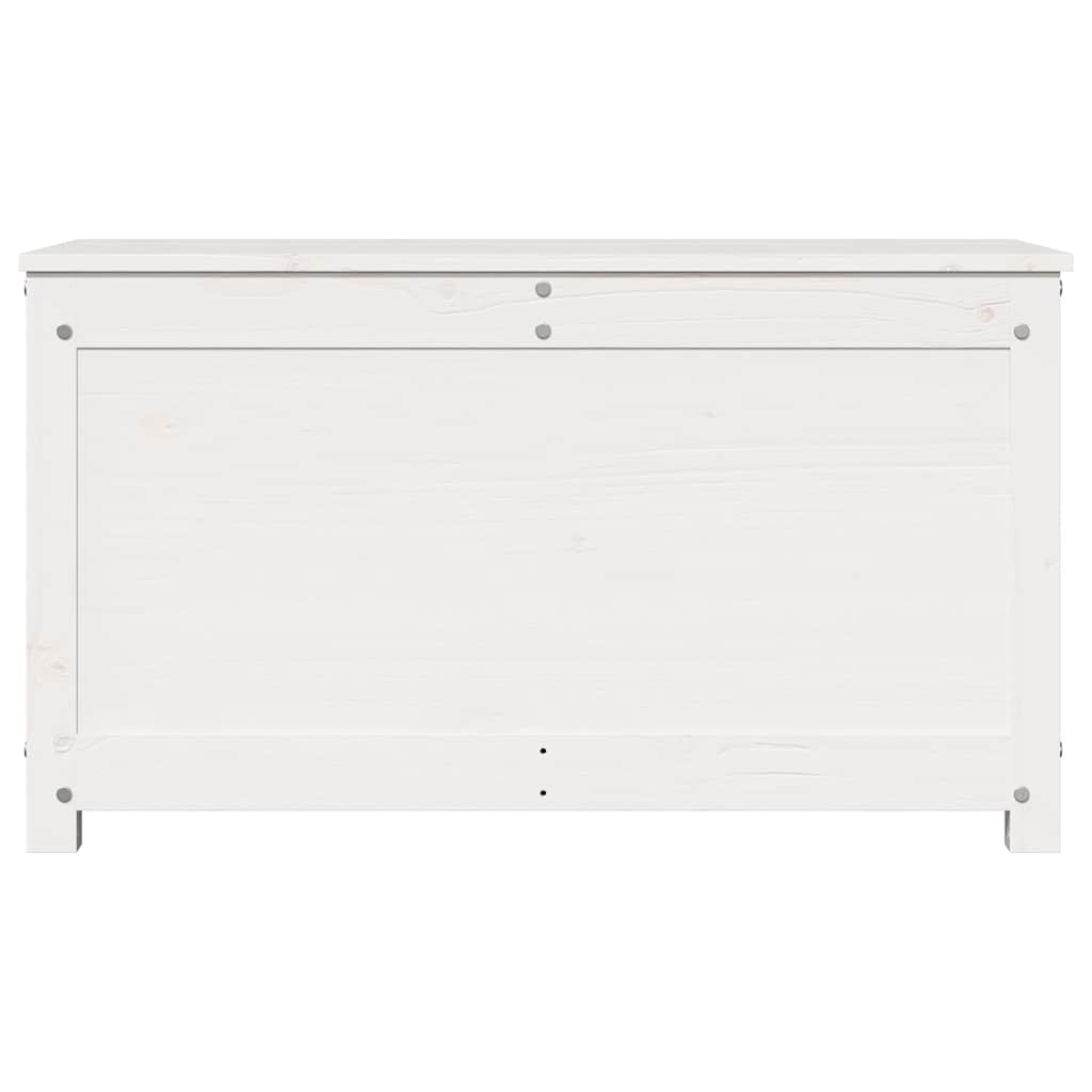 vidaXL Storage Box White 80x40x45.5 cm Solid Wood Pine
