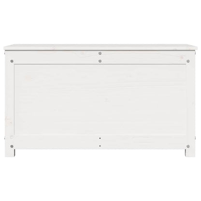 vidaXL Storage Box White 80x40x45.5 cm Solid Wood Pine