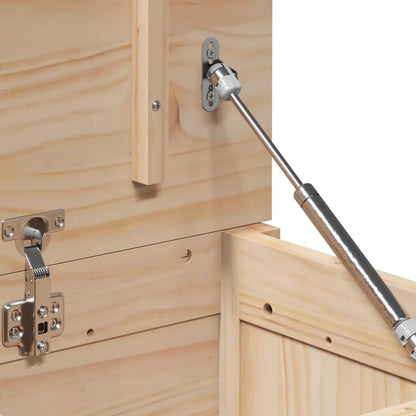 vidaXL Storage Box 110x50x45.5 cm Solid Wood Pine
