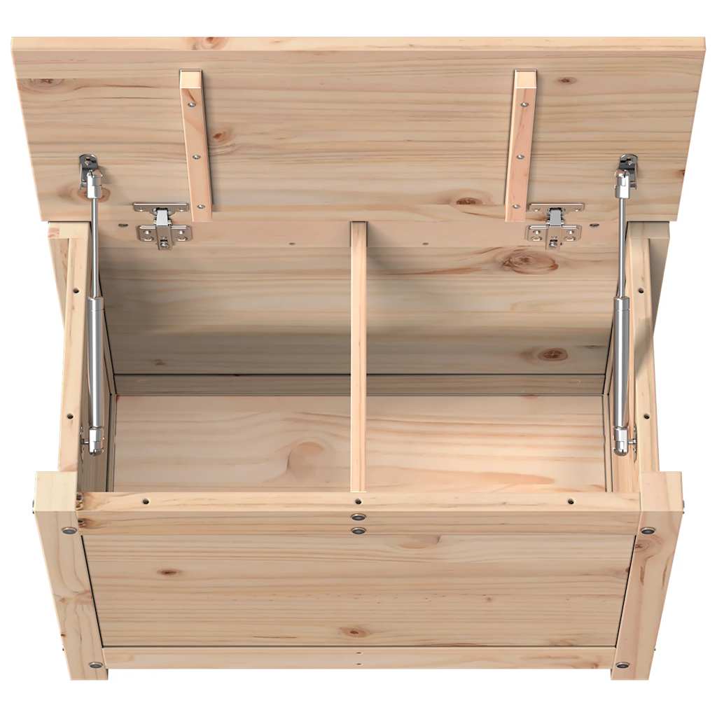 vidaXL Storage Box 60x32x45.5 cm Solid Wood Pine