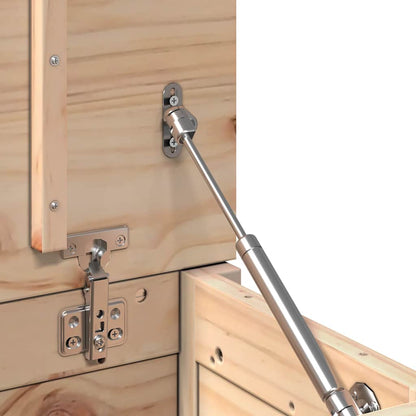 vidaXL Storage Box 60x32x45.5 cm Solid Wood Pine