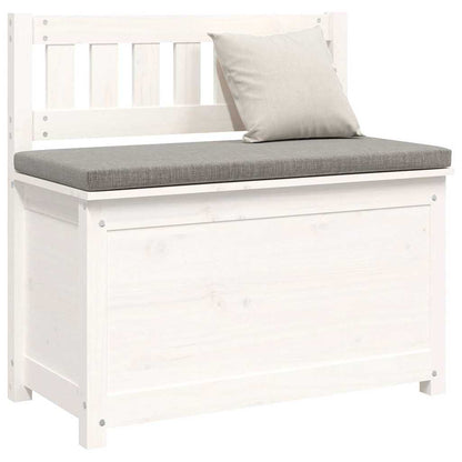 vidaXL Bench White 80x41x77 cm Solid Wood Pine