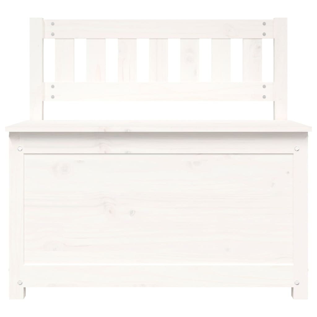 vidaXL Bench White 80x41x77 cm Solid Wood Pine