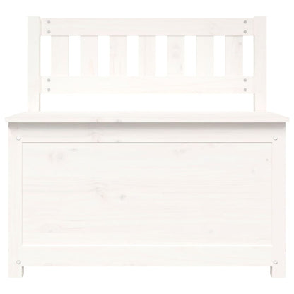 vidaXL Bench White 80x41x77 cm Solid Wood Pine