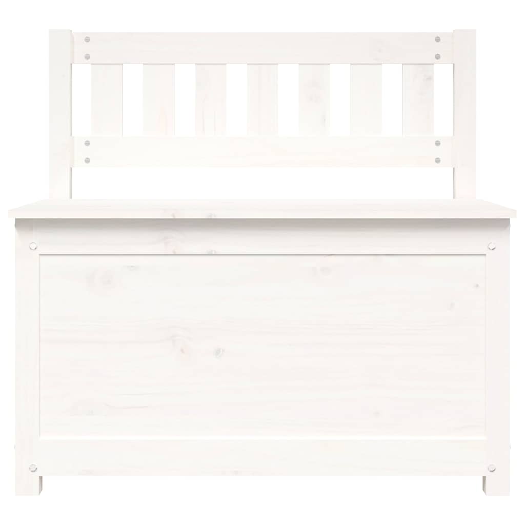 vidaXL Bench White 80x41x77 cm Solid Wood Pine