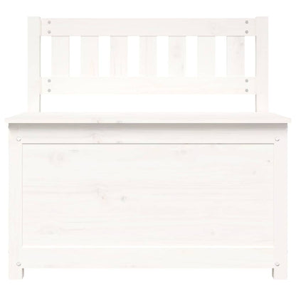 vidaXL Bench White 80x41x77 cm Solid Wood Pine
