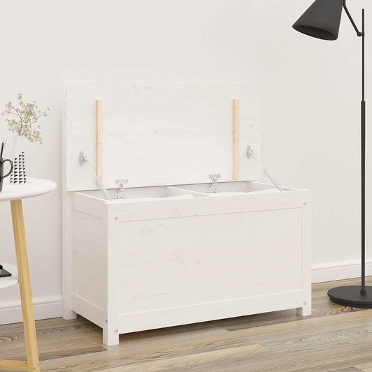 vidaXL Bench White 80x41x77 cm Solid Wood Pine