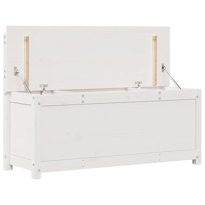 vidaXL Bench White 110x41x76,5 cm Solid Wood Pine