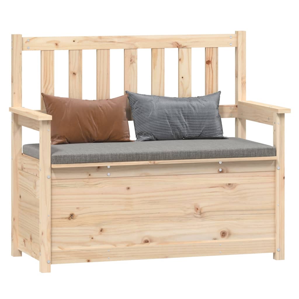 vidaXL Bench 112.5x51.5x96.5 cm Solid Wood Pine