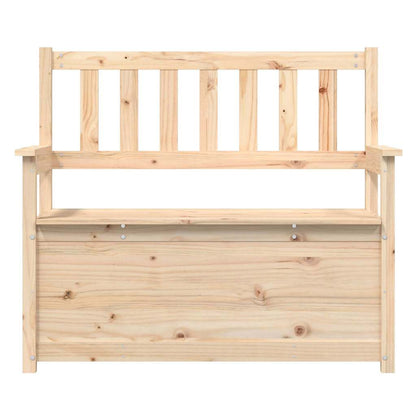 vidaXL Bench 112,5x51,5x96,5 cm Solid Wood Pine
