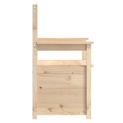 vidaXL Bench 112,5x51,5x96,5 cm Solid Wood Pine