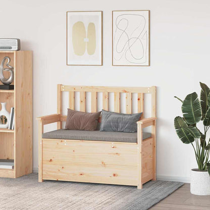 vidaXL Bench 112,5x51,5x96,5 cm Solid Wood Pine