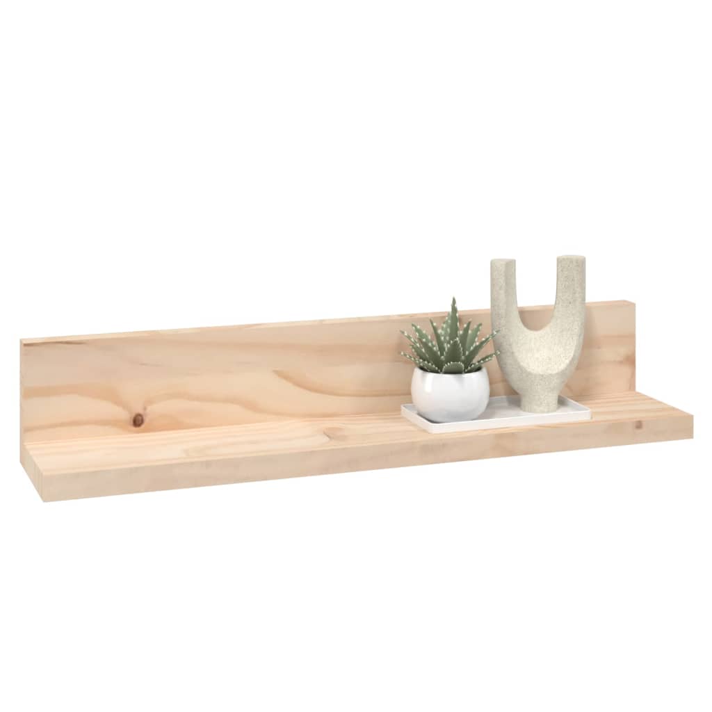 vidaXL Wall Shelves 2 pcs 50x11x9 cm Solid Wood Pine