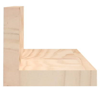 vidaXL Wall Shelves 2 pcs 110x11x9 cm Solid Wood Pine