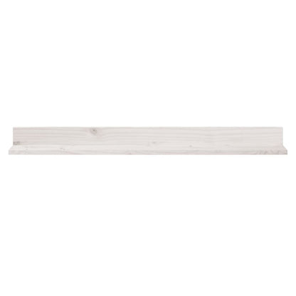 vidaXL Wall Shelves 2 pcs White 110x11x9 cm Solid Wood Pine