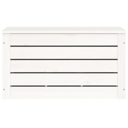 vidaXL Storage Box White 59,5x36,5x33 cm Solid Wood Pine