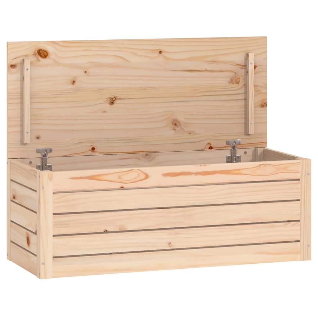 vidaXL Storage Box 89x36,5x33 cm Solid Wood Pine