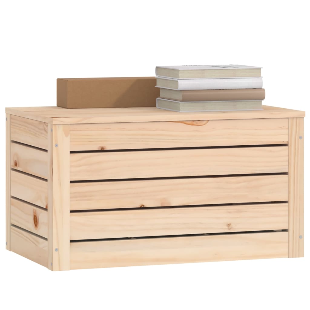 vidaXL Storage Box 89x36,5x33 cm Solid Wood Pine