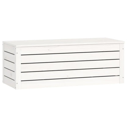 vidaXL Storage Box White 89x36,5x33 cm Solid Wood Pine
