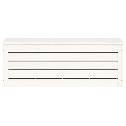 vidaXL Storage Box White 89x36,5x33 cm Solid Wood Pine