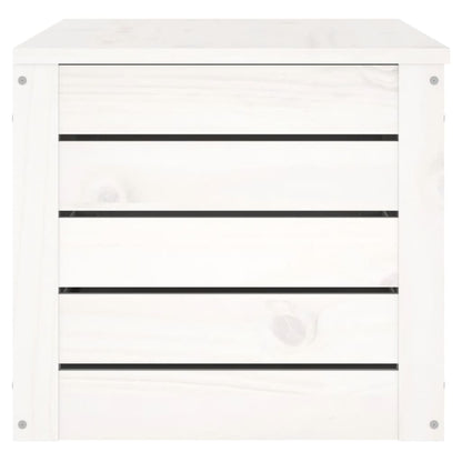 vidaXL Storage Box White 89x36,5x33 cm Solid Wood Pine