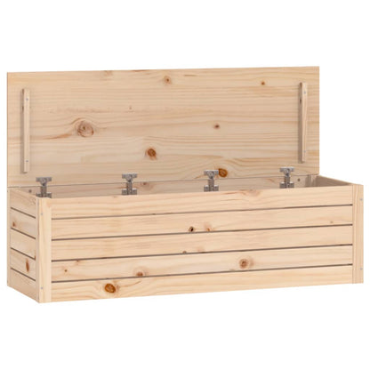 vidaXL Storage Box 109x36,5x33 cm Solid Wood Pine