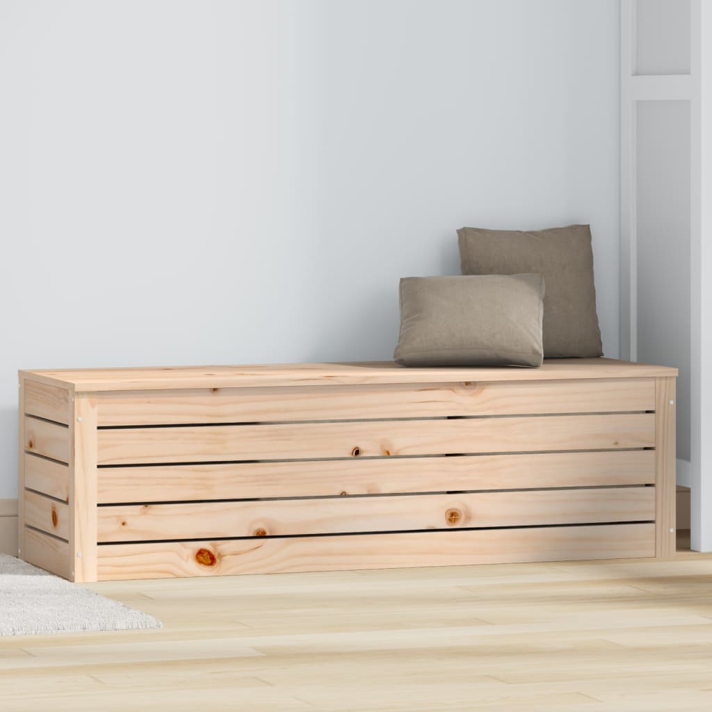 vidaXL Storage Box 109x36,5x33 cm Solid Wood Pine